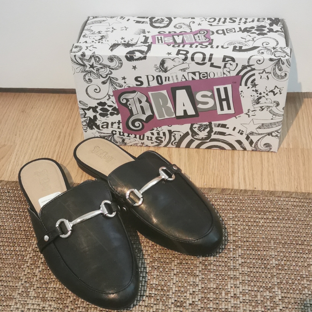 Black Slip On Slides